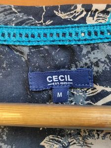 CECIL Floral Cotton Top– Size M