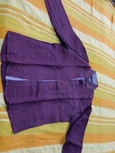 Men's Purple Casual Shirt
