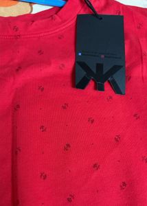 Red Graphic Print T-Shirt