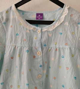Cute Blue Pajama Set