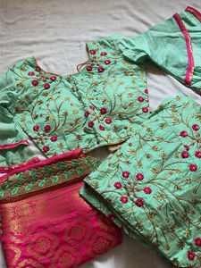 Green Lehenga Choli Set