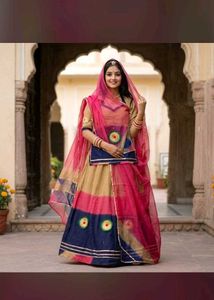 cotton rajputi poshak Colorful Ethnic Embroider
