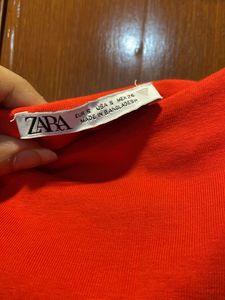 Zara Orange Bodycon Dress