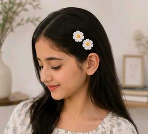 Handmade Crochet Flower Hair Pins