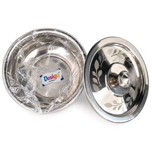 Premium Stainless Steel Bowl with Fitted Lid S