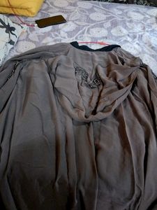 Elegant Ethnic Soudi Style Double Layered Abaya