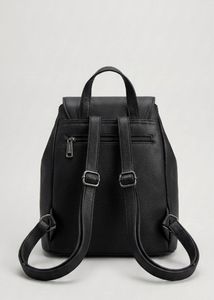 Black Studded Mini Backpack