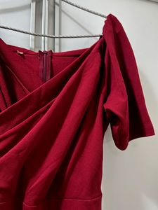 Maroon Casual Jumpsuit