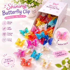 Shining Butterfly Hair Clips Set 5