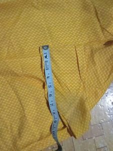 Yellow Printed Kurta