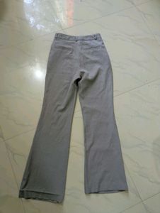 Women's Grey Wide Leg Trousers