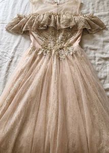 ♡ Princess elegant sparkly flared off shoulder
