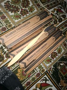 Eco-Friendly Bamboo Toothbrush Set