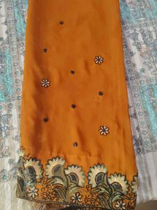 Embellished Orange Blouse