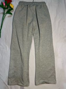Gray Wide Leg Sweatpants