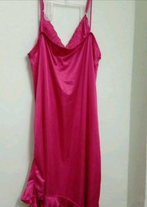 3 Pice Nighty Pink And Purlal Colour