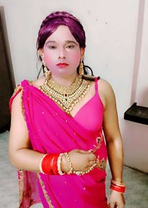 Vibrant Pink Embroidered Saree