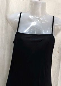 Sheer Black Slip Dress