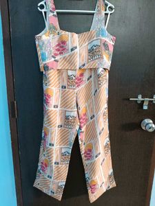 Patterned Co-ord Set Top &amp; Pants