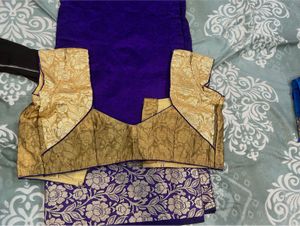 Vibrant Purple Silk Saree