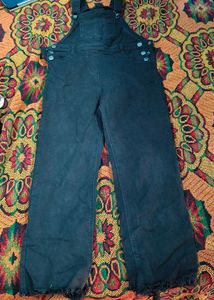 Black Denim Overalls for Women