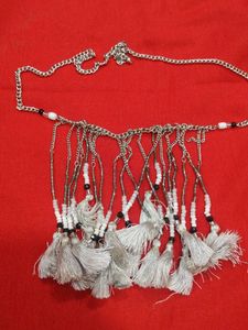 Silver Tassel neck Chain