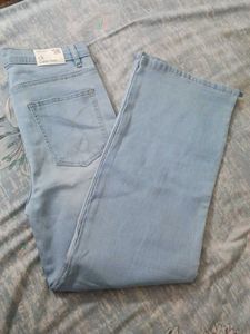 New Light Wash Wide Leg Denim Jeans