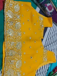 Vibrant Yellow Embroidered Blouse