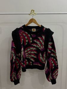 FARM RIO  Banana Dots Pullover Sweater