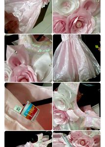 Sparkling Pink Flower Girl Dress