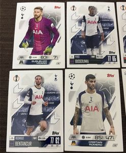 ⚪️Topps Tottenham Hotspur Football Cards