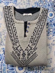 Elegant Embroidered Kurta with pant