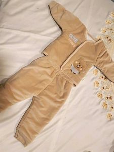 Cute Baby Velour Tracksuit Set