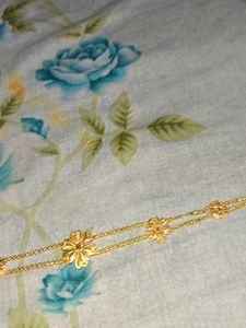 Elegant Gold Flower choker/Mangtika