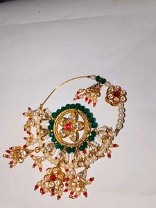 Traditional Indian Nath Nose Ring (rajasthani)