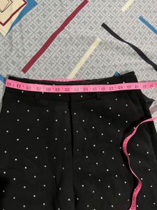 Length-41,,Chic Black Wide-Leg Pants