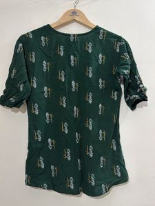 Stylish Green Printed Kurta for Women