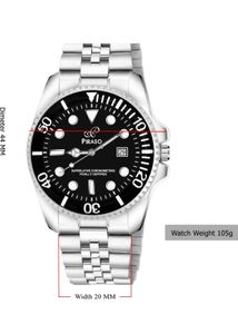 PIRASO Silver Band Watch