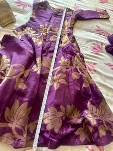 Elegant Purple Petal Gown