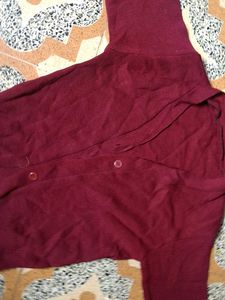 Maroon Cardigan