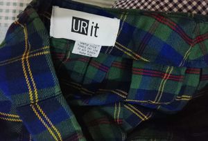 Plaid Pleated Mini Skirt