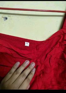 Chic Red Ruched Crop Top