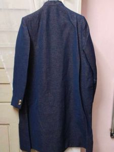 Men's Navy Blue Ethnic Jacket
