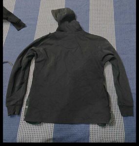 Grey Hoodie with Pocket Detail
