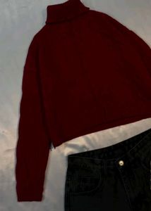 Cozy Turtleneck Knit Sweater