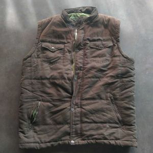 Brown Padded Vest - Great Layering Piece