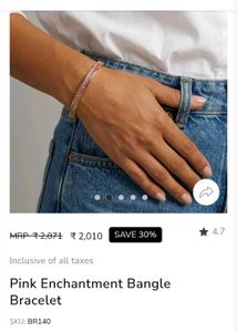 🆕 PALMONAS Pink Crystal Bracelet