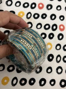 Unused Lac Bangles Indigo Shade