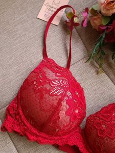 Red Lace Bra