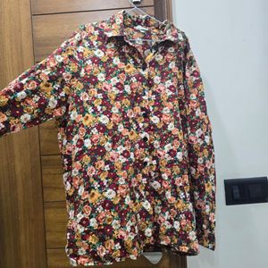 Floral Print Long Sleeve Shirt